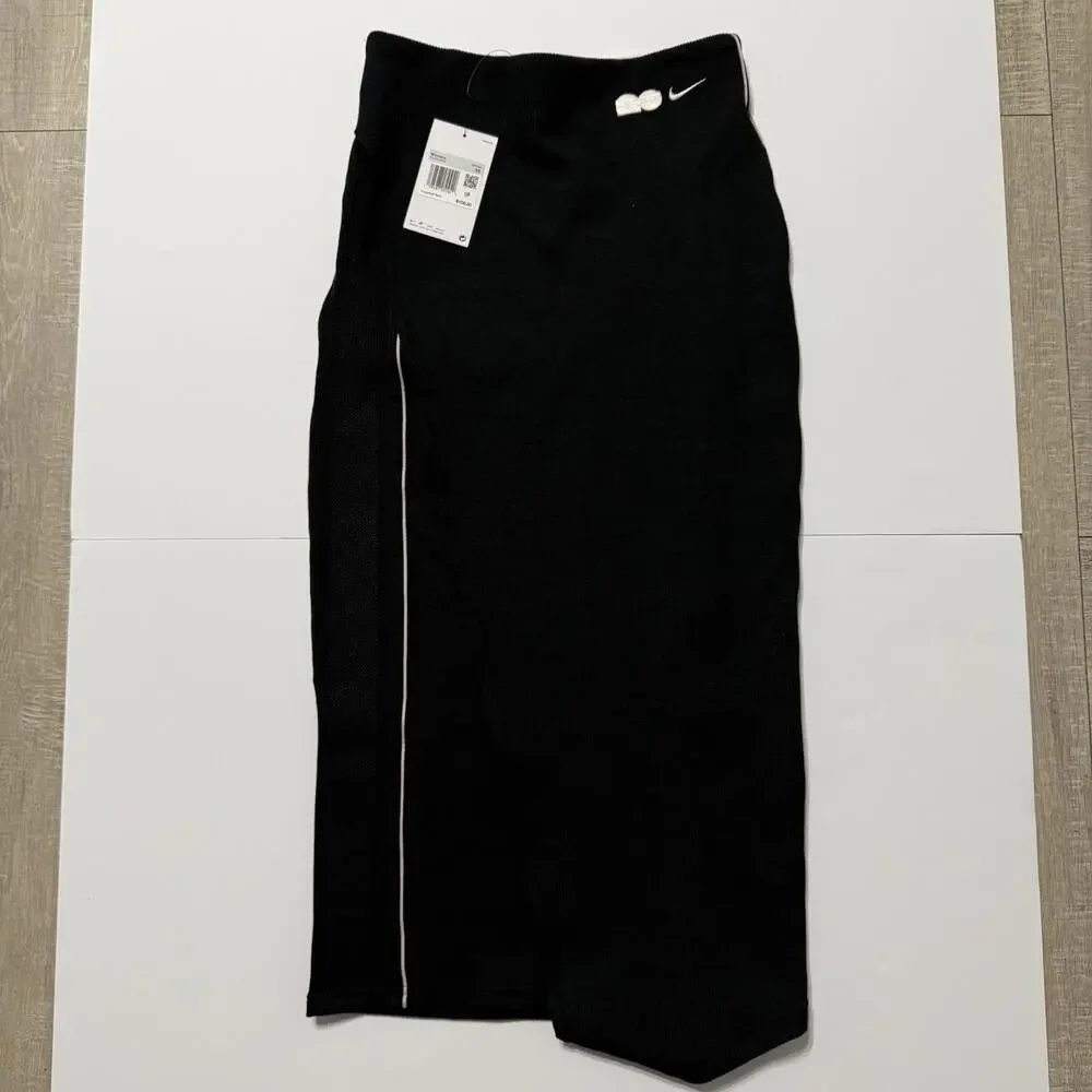 Nike Naomi Osaka High Waisted Ribbed Maxi Skirt Black IF2443 010 Women’s XS - Picture 3 of 13